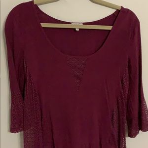 Tobi burgundy blouse